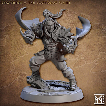 Seraphion the Lustrous Flame - Noble Alfar Set - Unpainted Miniature