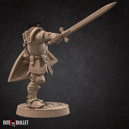 Hero Paladin - Male Paladin - Unpainted Miniature