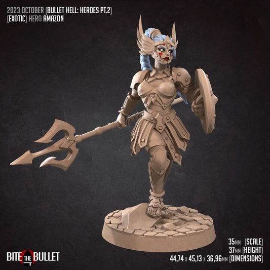 Hero Amazon - Pinup - Unpainted Miniature