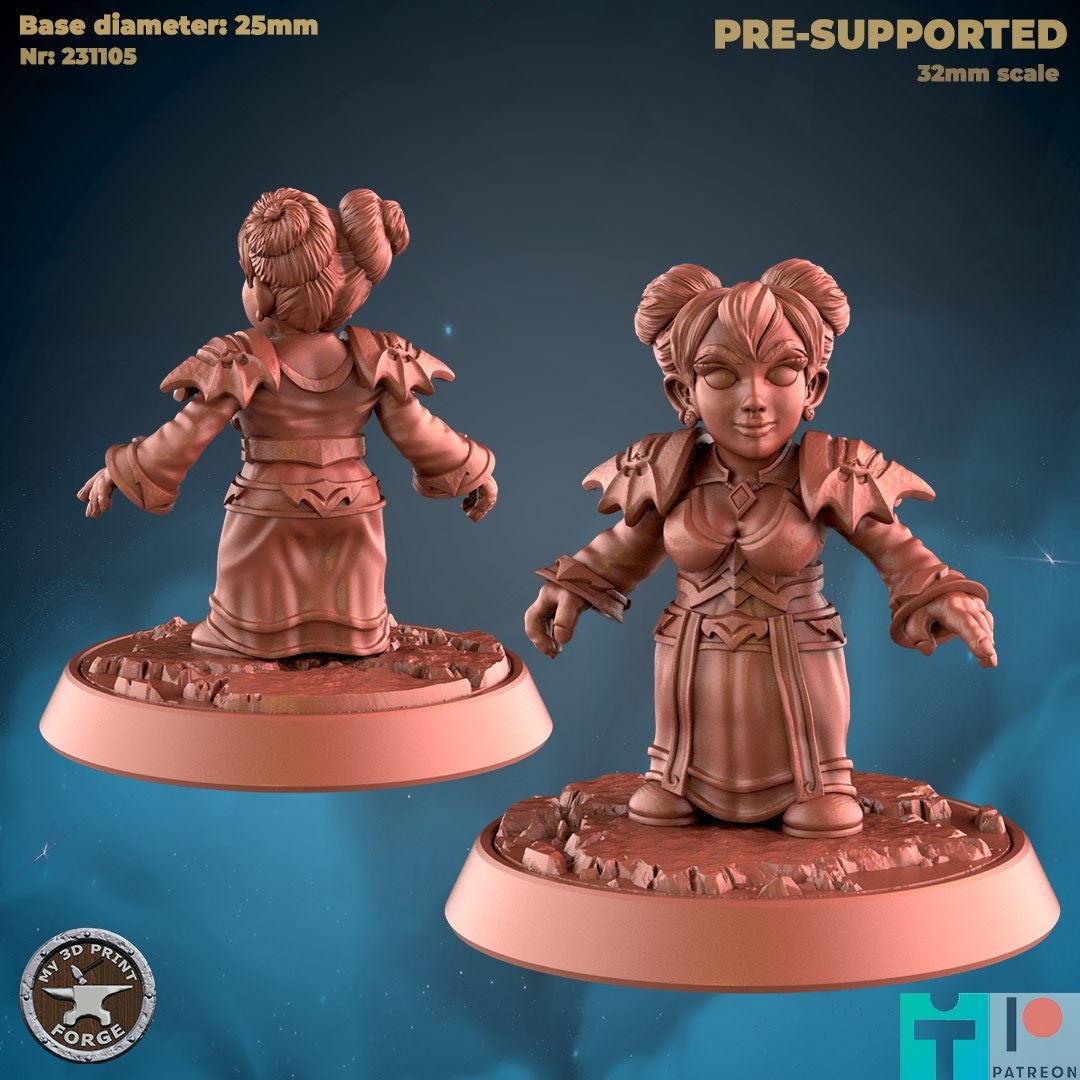 Gnome Mage - 3 Poses - Unpainted Miniature