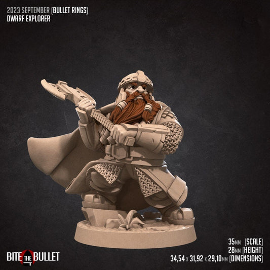 Dwarf Explorer - Unpainted Miniature