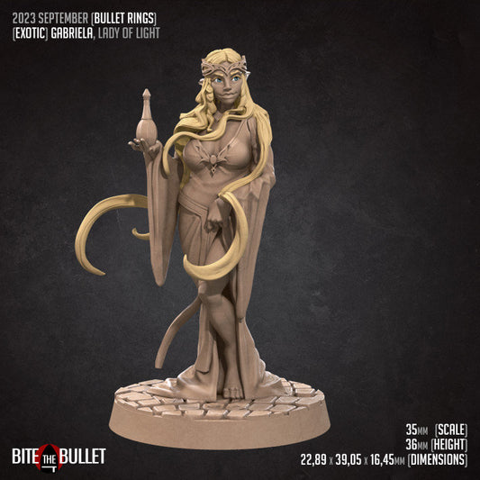 Gabriela, Lady of Light - Pinup - Unpainted Miniature