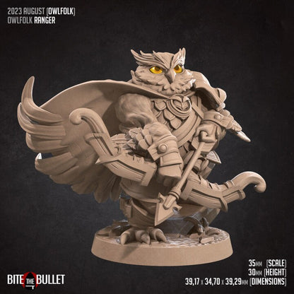 Owlfolk Ranger - Unpainted Miniature