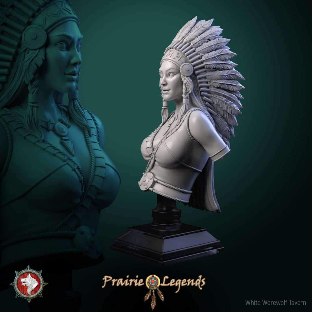 Native Woman Bust