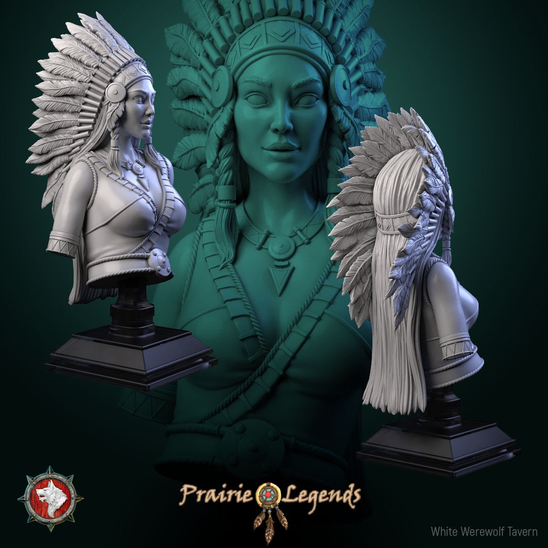 Native Woman Bust