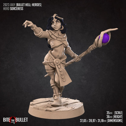 Hero Sorceress - Unpainted Miniature