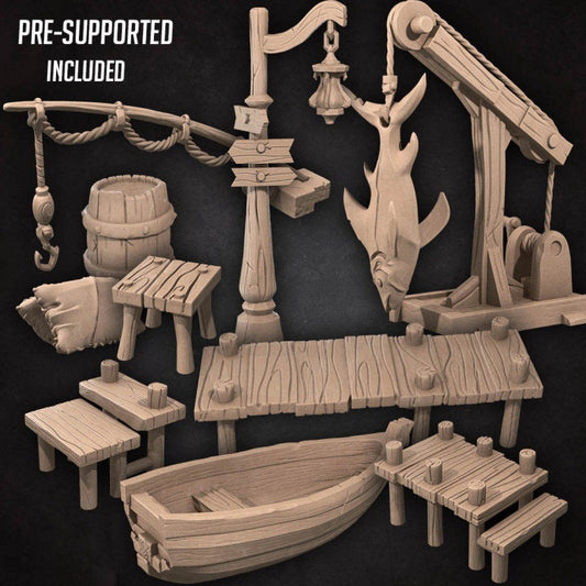 Port Set - Unpainted Miniature