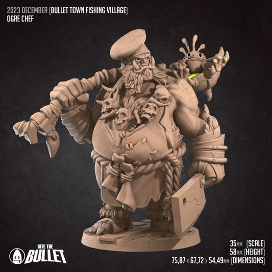 Ogre Chef - Unpainted Miniature