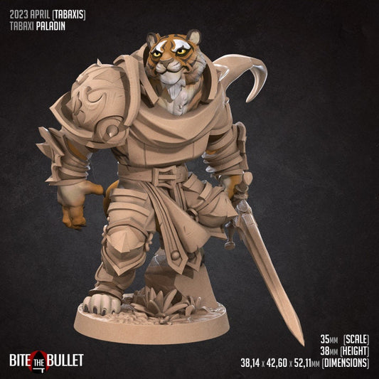 Tabaxi Paladin - Unpainted Miniature