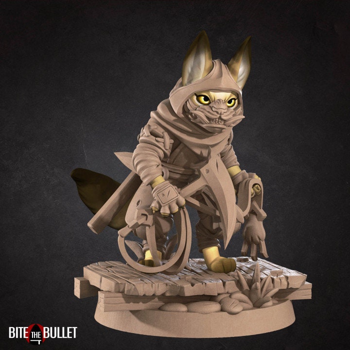 Hanzo the Cat Ninja - Unpainted Miniature