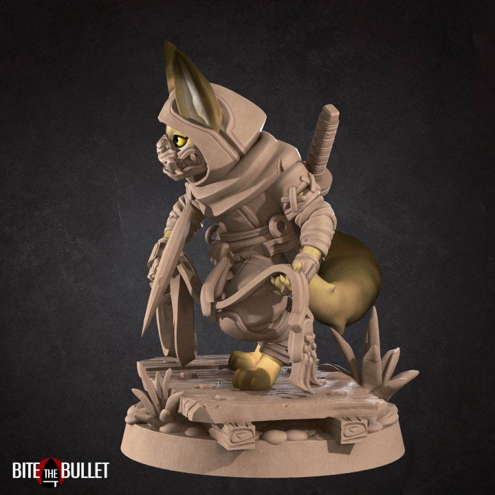 Hanzo the Cat Ninja - Unpainted Miniature