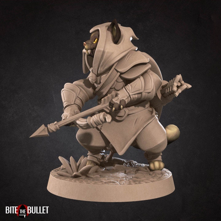 Cat Archer - Unpainted Miniature