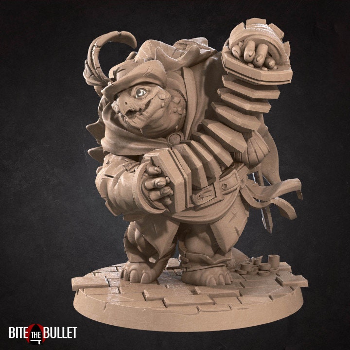 Turtle Bard - Unpainted Miniature