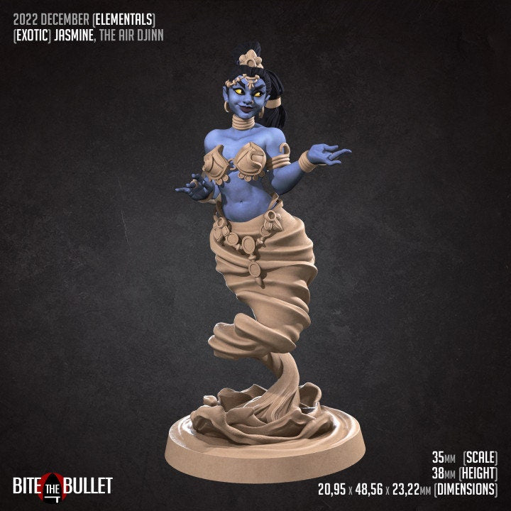 Jasmine, the Air Djinn - Unpainted Miniature