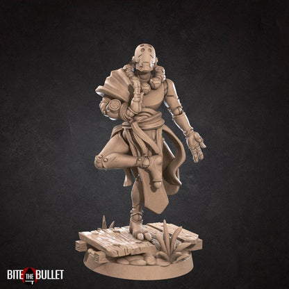 Warforged Monk - 2 Poses - Unpainted Miniature