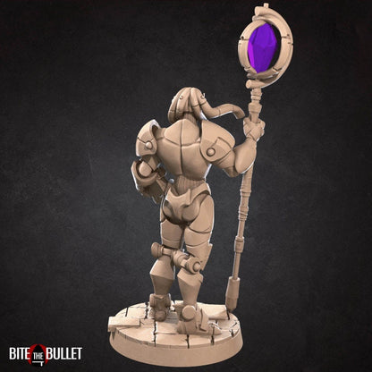 Warforged Warlock - 2 Poses - Unpainted Miniature