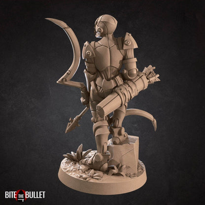 Warforged Ranger - 2 Poses - Unpainted Miniature