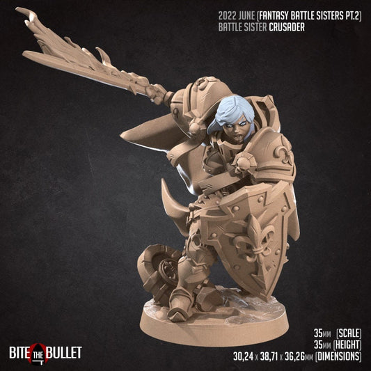 War Sister Crusader - Unpainted Miniature