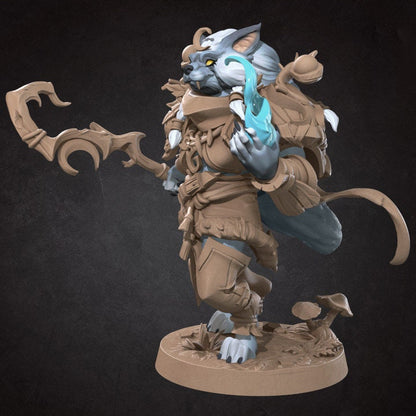 Worgen Druid - Unpainted Miniature