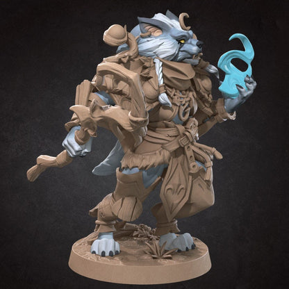 Worgen Druid - Unpainted Miniature