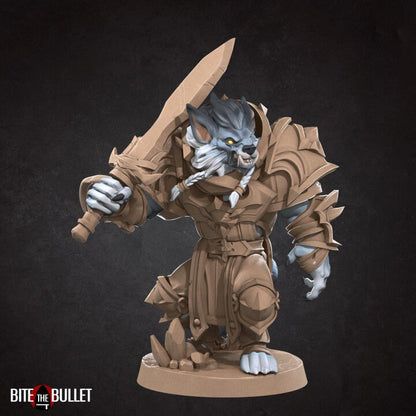 White Fang, the Worgen Warrior - Unpainted Miniature