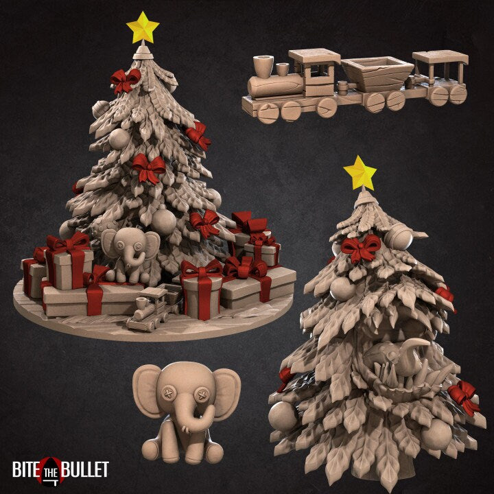 Christmas Scenery Set - Unpainted Miniature