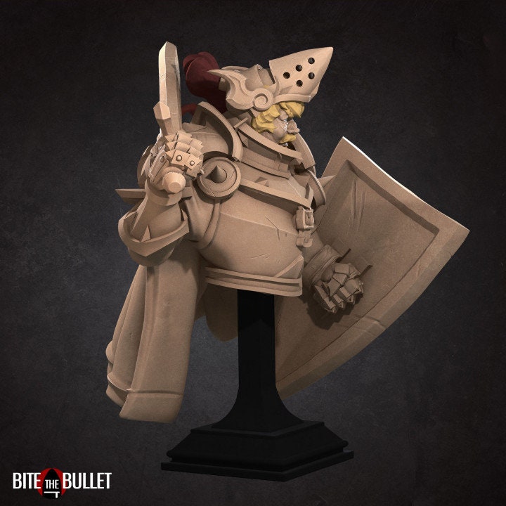 Sir Oswan - Halfling Paladin Bust