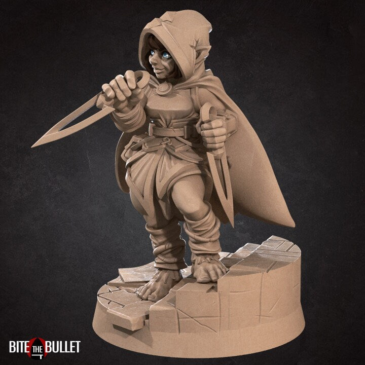 Halfling Rogue - Unpainted Miniature