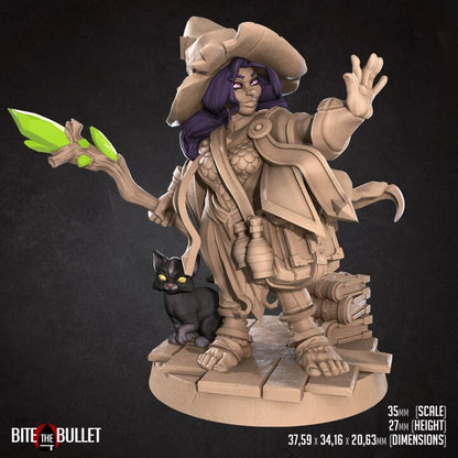 Halfling Wizard - Unpainted Miniature