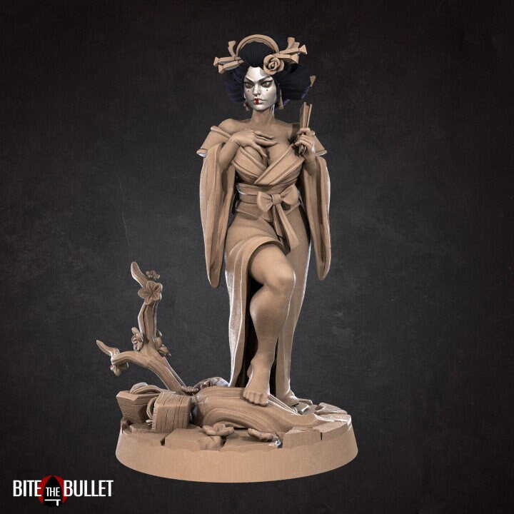 Geisha Miniature - Unpainted Miniature