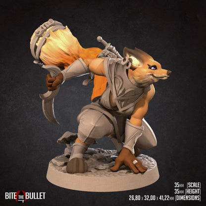 Foxfolk Rogue - Unpainted Miniature