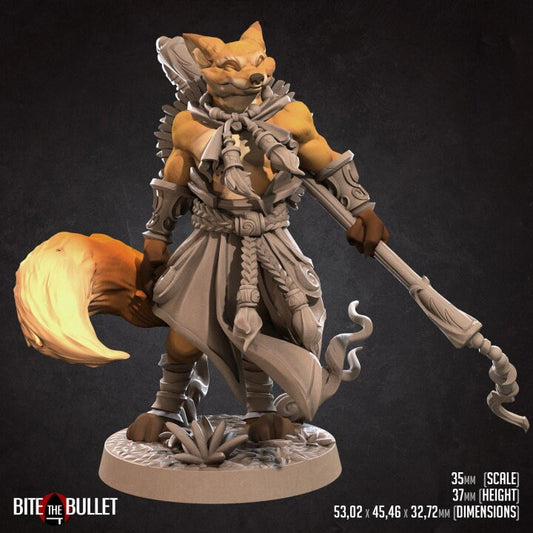 Foxfolk Monk - Unpainted Miniature