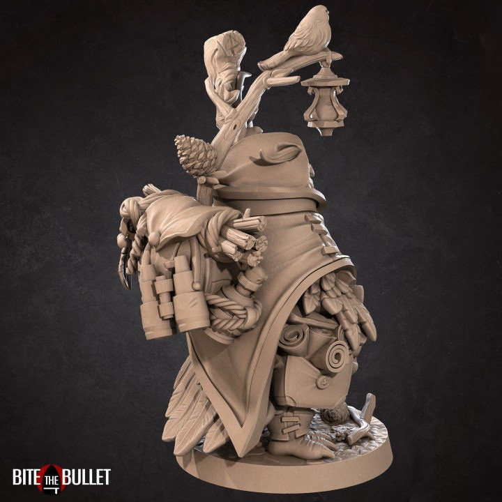 Uka, the Forest Keeper Owlfolk (+Christmas Version) - Unpainted Miniature