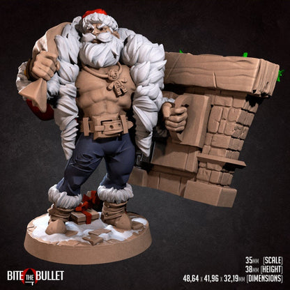 Klaus, the Sexy Santa - 2 Poses - Unpainted Miniature