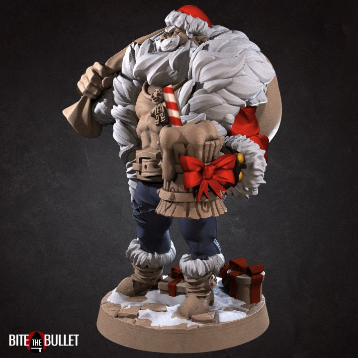 Klaus, the Sexy Santa - 2 Poses - Unpainted Miniature