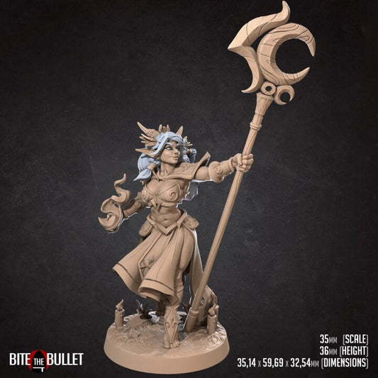 Tiana, Elf Sorceress - Unpainted Miniature