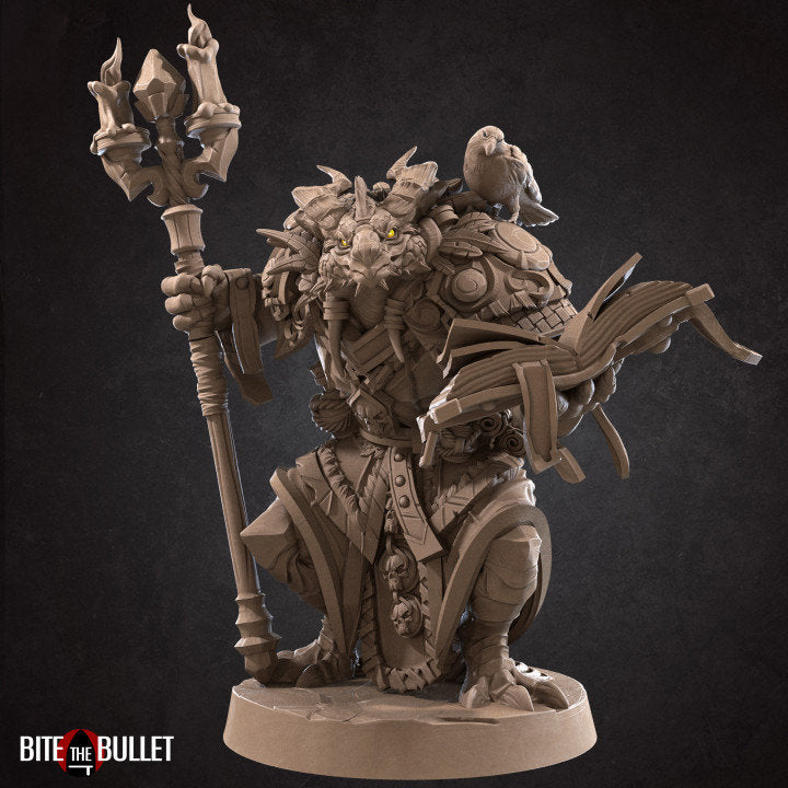 Dragonborn Warlock - Unpainted Miniature