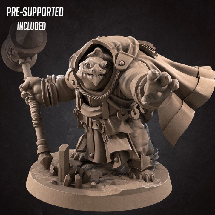 Tortle Cleric - Unpainted Miniature