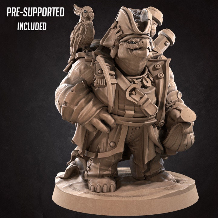 Tortle Pirate - Unpainted Miniature