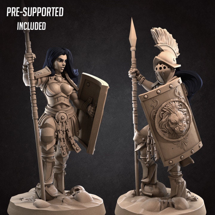 Kalista the Gladiator - Pinup - Unpainted Miniature