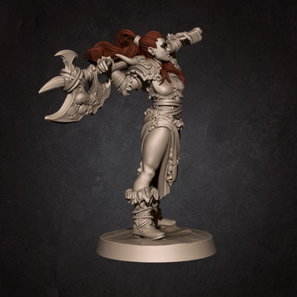 Irya the Barbarian - Unpainted Miniature