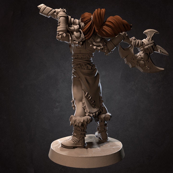 Irya the Barbarian - Unpainted Miniature