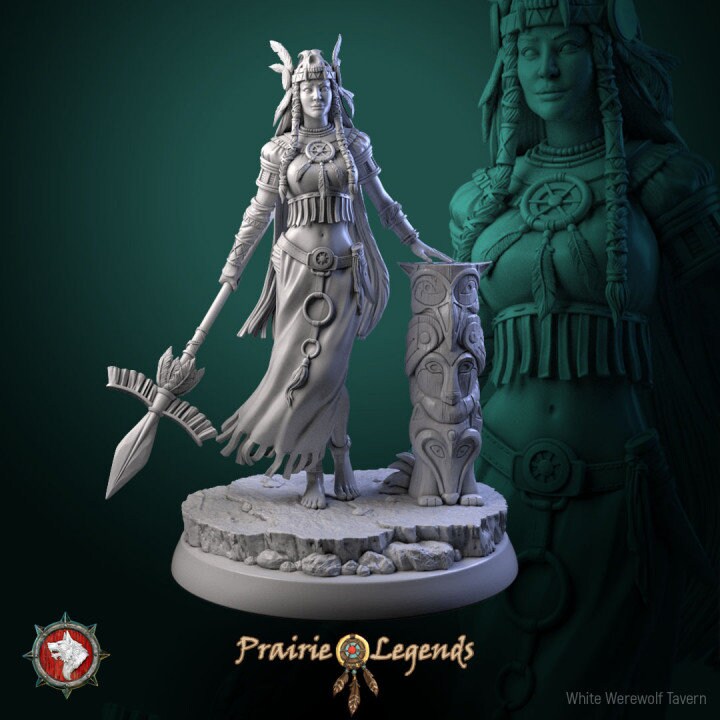 Naira Muna - Native Woman - Unpainted Miniature