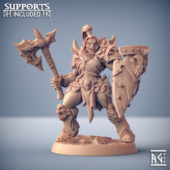 Frostmetal Clan Orcs - Pose G - Unpainted Miniature