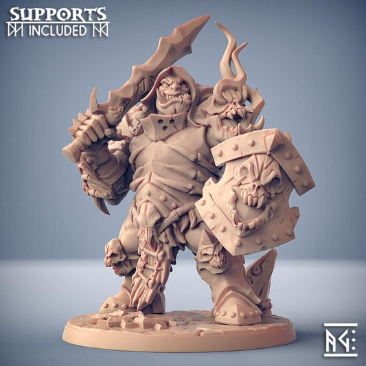 Frostmetal Clan Ogre - Pose F - Unpainted Miniature