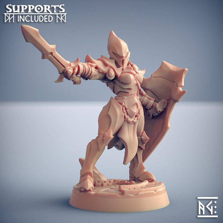 Ashen Alfar Inquisitor - Pose D - Unpainted Miniature