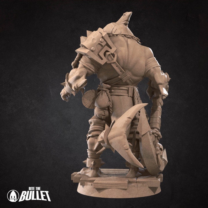 Sharkfolk Bandit - Unpainted Miniature