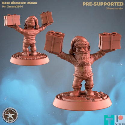 Christmas Gnomes - Unpainted Miniature