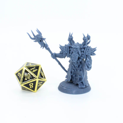 Orc Warlock - Attacking - Unpainted Miniature