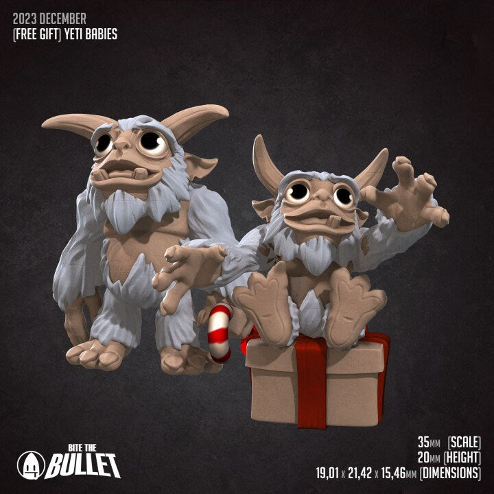 Yeti Babies - Unpainted Miniature